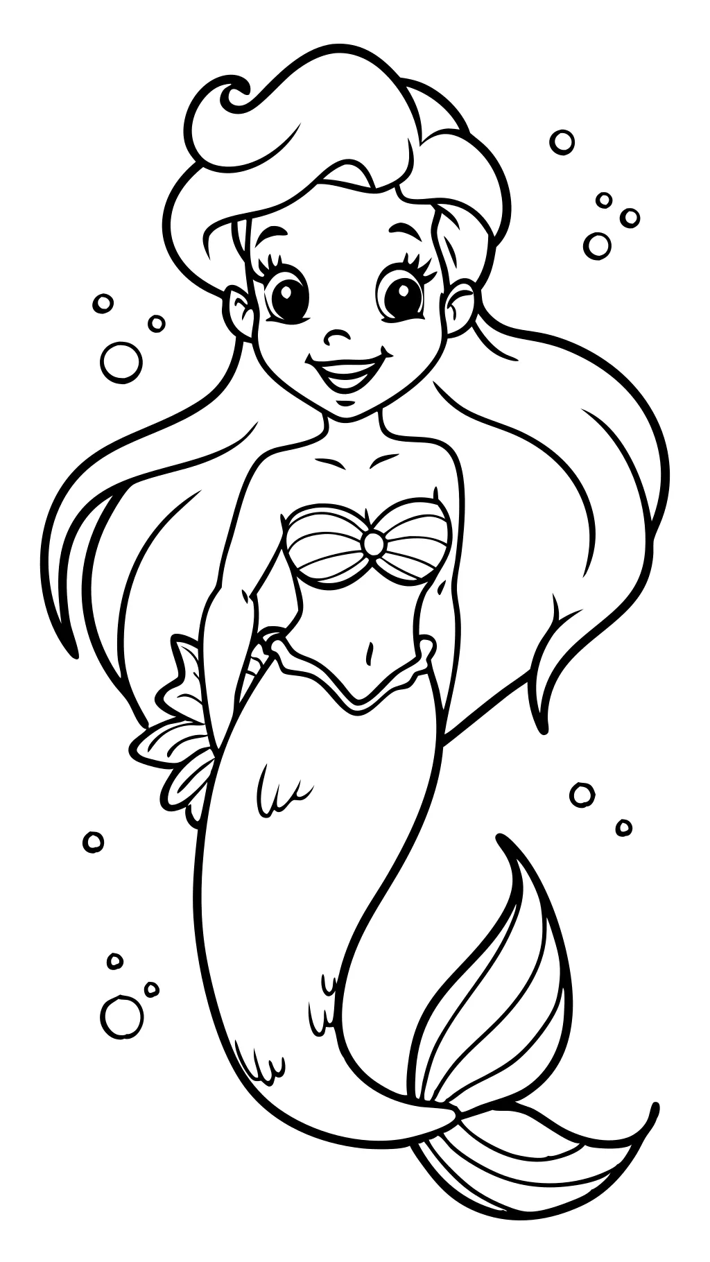 disney ariel coloring pages free